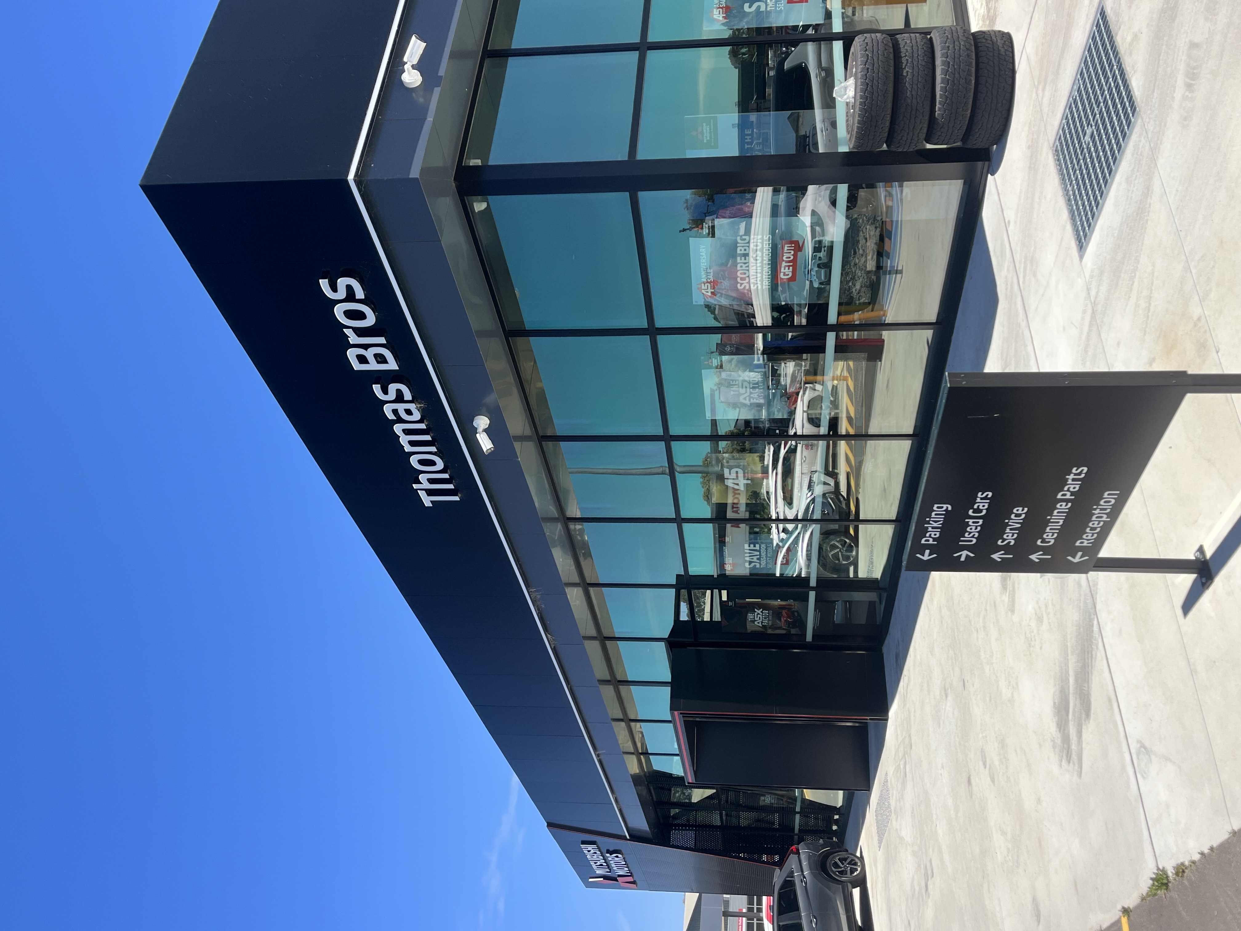 Thomas Bros dealership exterior cleaning